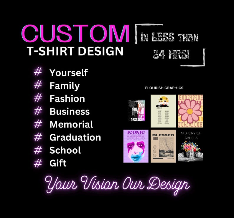 Custom t shirt, t shirt design, design your own, cheap custom shirt, designer t shirt, fashion, logo maker, graphic designer, canva, design shirt, school, event, memorial, designer shirt, graduation, family, gift, brand, business, affordable, bespoke