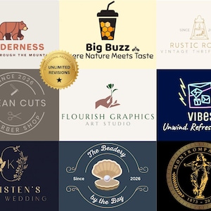 Custom Logo Design, Boutique Logo, Photography Logo, Business Logo, Professional Logo Design, Wedding Logo, Shop Logo, Logo Maker