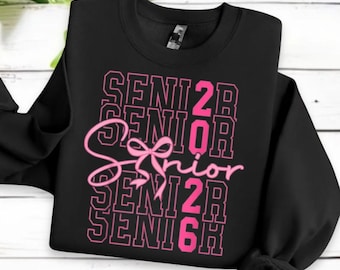 Comfort Colors Senior 2026 Bow Shirt, Senior 2026 Shirt, 2026 Seniors Shirt, High School Senior 2026 Tee, Class of 2026 Tee, Graduation Gift