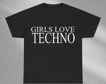 Girl Love Techno Shirt, Techno Shirt, Music Festival Outfit, Rave Outfit, EDM Rave Shirt, Rave Gift, Techno Top, Techno Outfit, Techno