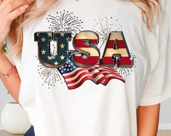 Comfort Colors USA Shirt, 4th of July Shirt, Usa Flag Shirt, Big USA Tshirt, USA Shirt, America Shirt, 4th of July Gift, Patriotic Shirt