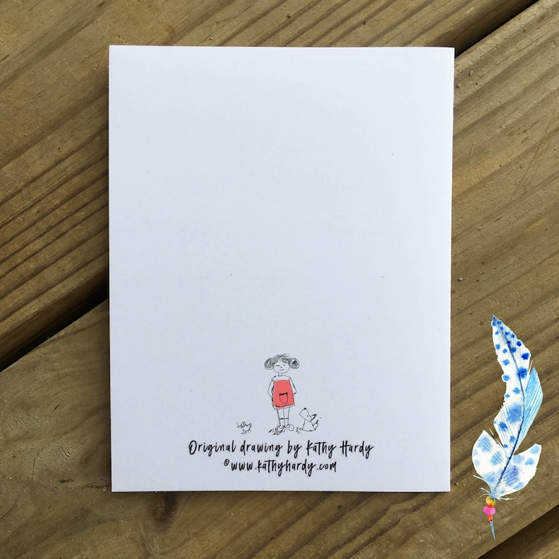 Blank Notecard Two Eggs In Nest Card Just Because Card Cute Greeting Card Unique Greeting Card Original Drawing by Kathy Hardy