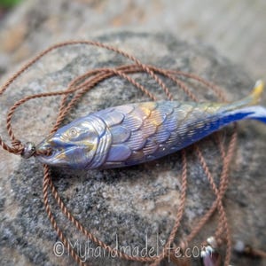 Vintage Lucite Sardine Fish Necklace || Minimalist Jewelry | Cute Fish Necklace | Fish Lover | Summertime | Sardine Fish Necklace Under 25