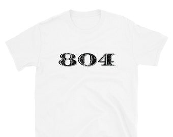 Area Code T-Shirt | 804 Virginia Shirt Richmond VA Area Code T Shirt RVA T-Shirt Gift for Virginia Lover State Love Shirt