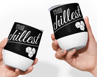 Hip Hop Stainless Steel Wine Tumbler Set | 90s Rap DJ Gift