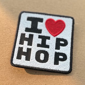 Hip Hop Hat Patch Afrocentric Patch Iron On Patch Rap Hip Hop Accessories Hip Hop Memorabilia DJ Gift Hip Hop Fashion crystal j. STUDIO image 1