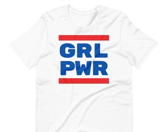 GRL PWR T-Shirt: Women Empowerment Patriotic Tee