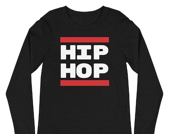 Vintage Hip Hop Graphic Tee | 90s Rap Music Long Sleeve T-Shirt