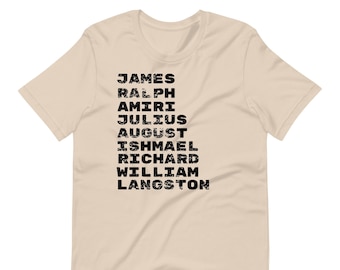 Black Male Authors T-Shirt | African American Literary Voices