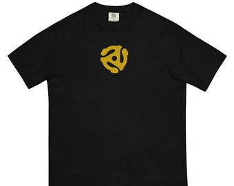 45 Record Adapter Shirt | Embroidered Comfort Colors Tee