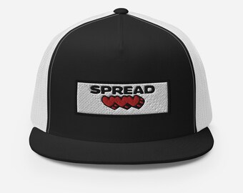 Embroidered "Spread Love" Trucker Hat - Hip Hop Style Cap