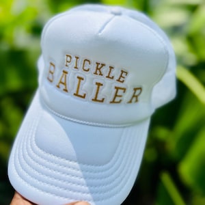 Pickleball Hat | Pickleball Accessories Pickleball Lover | Funny Pickleball Gift Custom Embroidered Trucker Hat Pickleballer | Pickle Baller