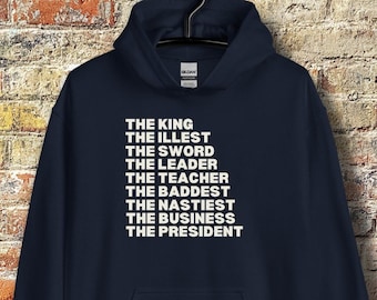 80s 90s Hip Hop Rapper Hoodie: Old School NY Music
