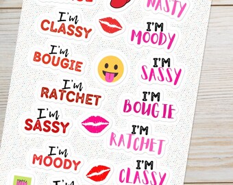 Hip Hop Party Favor | Cute Wine Tumbler Sticker for Plastic Shot Glass Bachelorette Party Favor Decal Hip Hop Decor Shot Glass Label