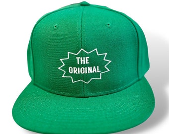 Green Trucker Hat: Embroidered "The Original" Snapback