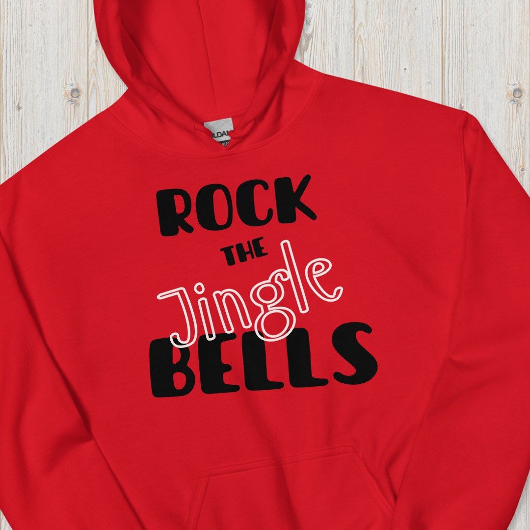 Ugly Christmas Sweater Rock the Jingle Bells Hoodie Hip Hop Christmas