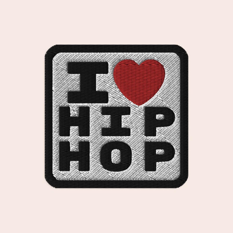 Hip Hop Hat Patch Afrocentric Patch Iron On Patch Rap Hip Hop Accessories Hip Hop Memorabilia DJ Gift Hip Hop Fashion crystal j. STUDIO image 2