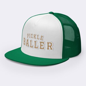 PICKLE BALLER GREEN TRUCKER HAT main image 1