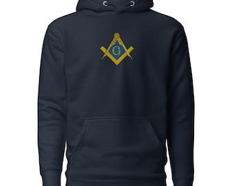 Masonic Emblem Hoodie | Embroidered Fraternity Gift