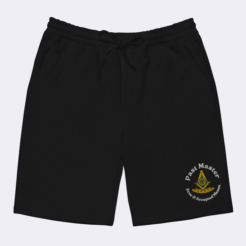 Past Master Mason Shorts Personalized Embroidered Masonic Mens Fleece Shorts Customizable Mason Past Master Gift Masonic Gifts for Men love it as is!