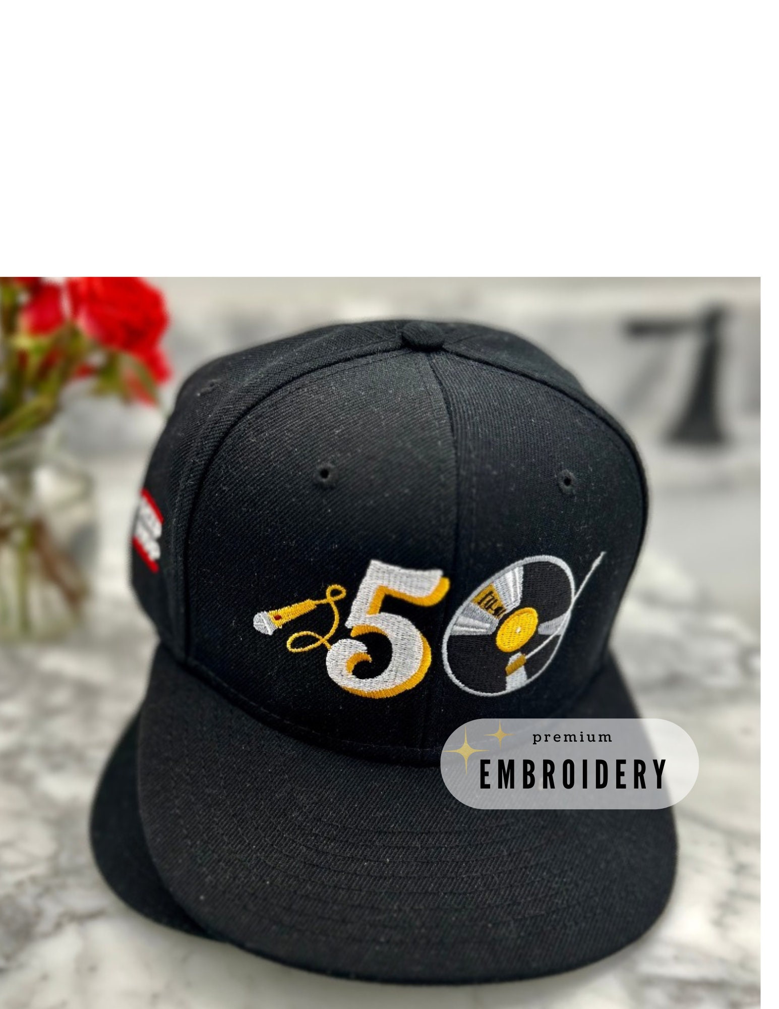Hip Hop 50th Anniversary Hat Embroidered Premium Wool - Etsy