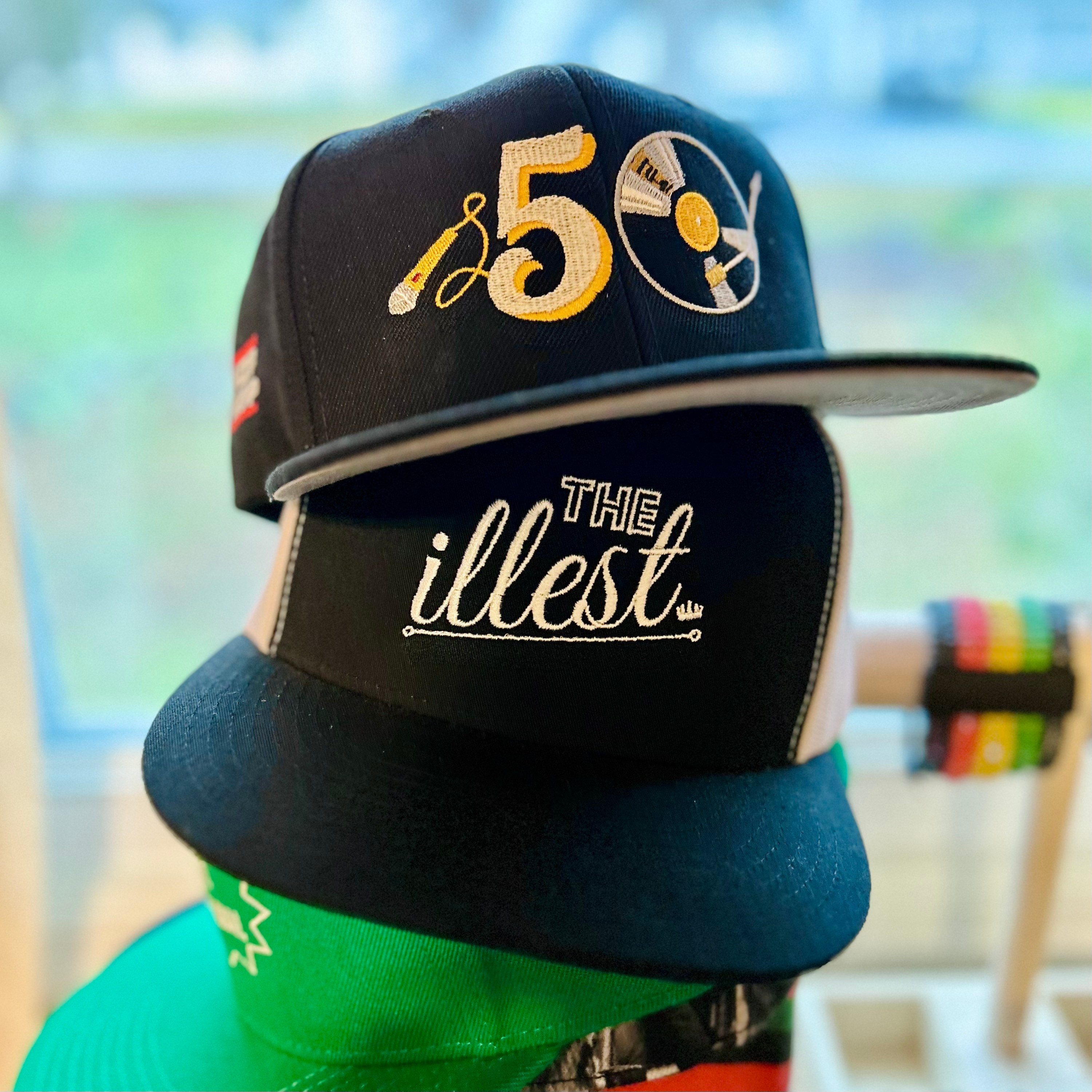 Hip Hop 50th Anniversary Hat Embroidered Premium Wool - Etsy