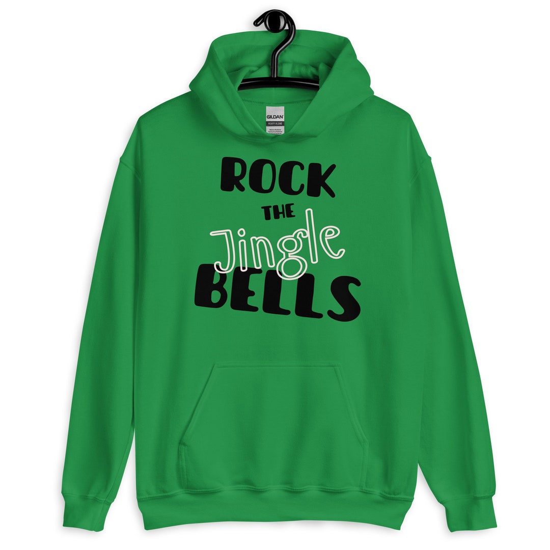 Rock the Jingle Bells Hoodie Ugly Christmas Sweater Hip Etsy