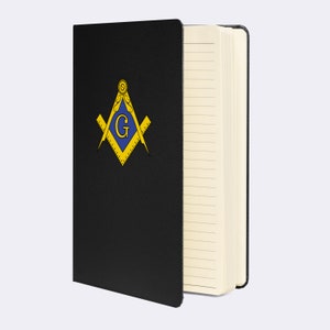 Mason Notebook | Mason Gift Masonic Hardcover Bound Notebook Masonic Accessories Masonic Journal