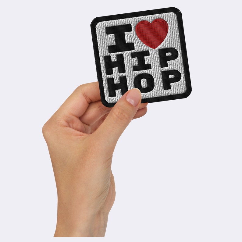 Hip Hop Hat Patch Afrocentric Patch Iron On Patch Rap Hip Hop Accessories Hip Hop Memorabilia DJ Gift Hip Hop Fashion crystal j. STUDIO image 6