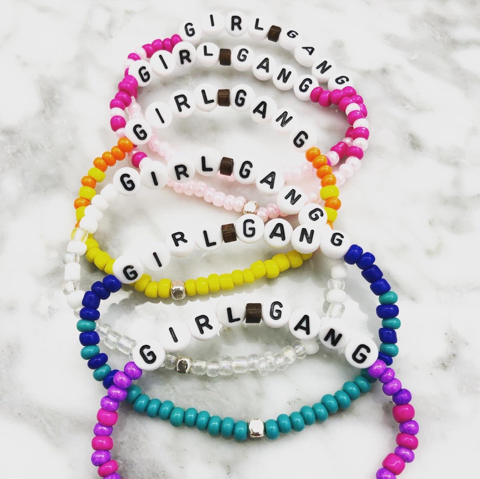 Girl Gang Bracelet Girls Weekend Gifts Bachelorette Etsy