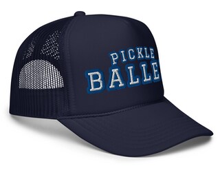 Boné Pickleball Com Aba Ajustável - Proteção Solar Divertido Para Jogadores