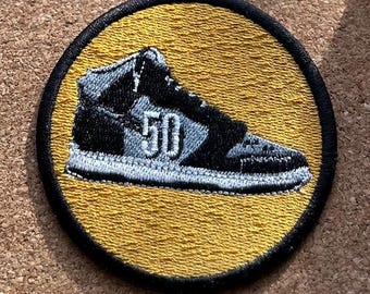 Hip Hop 50th Anniversary Sneaker Patch | Embroidered Iron-On