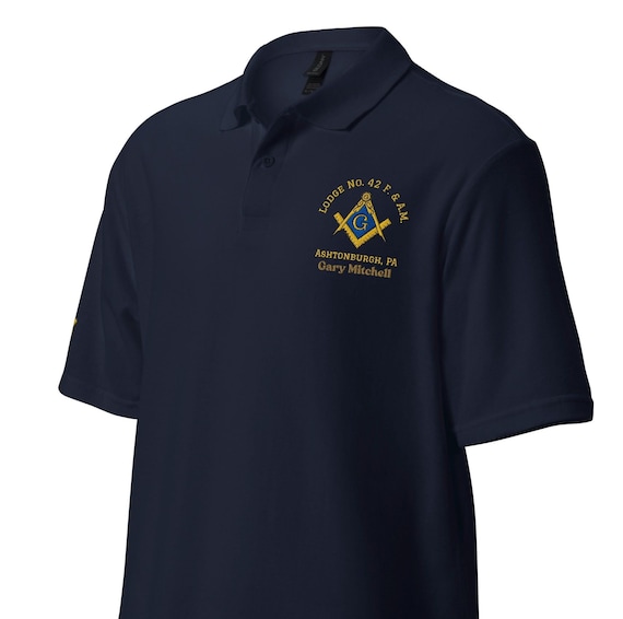 Masonic Polo Shirt Freemason Personalized Polo Customized