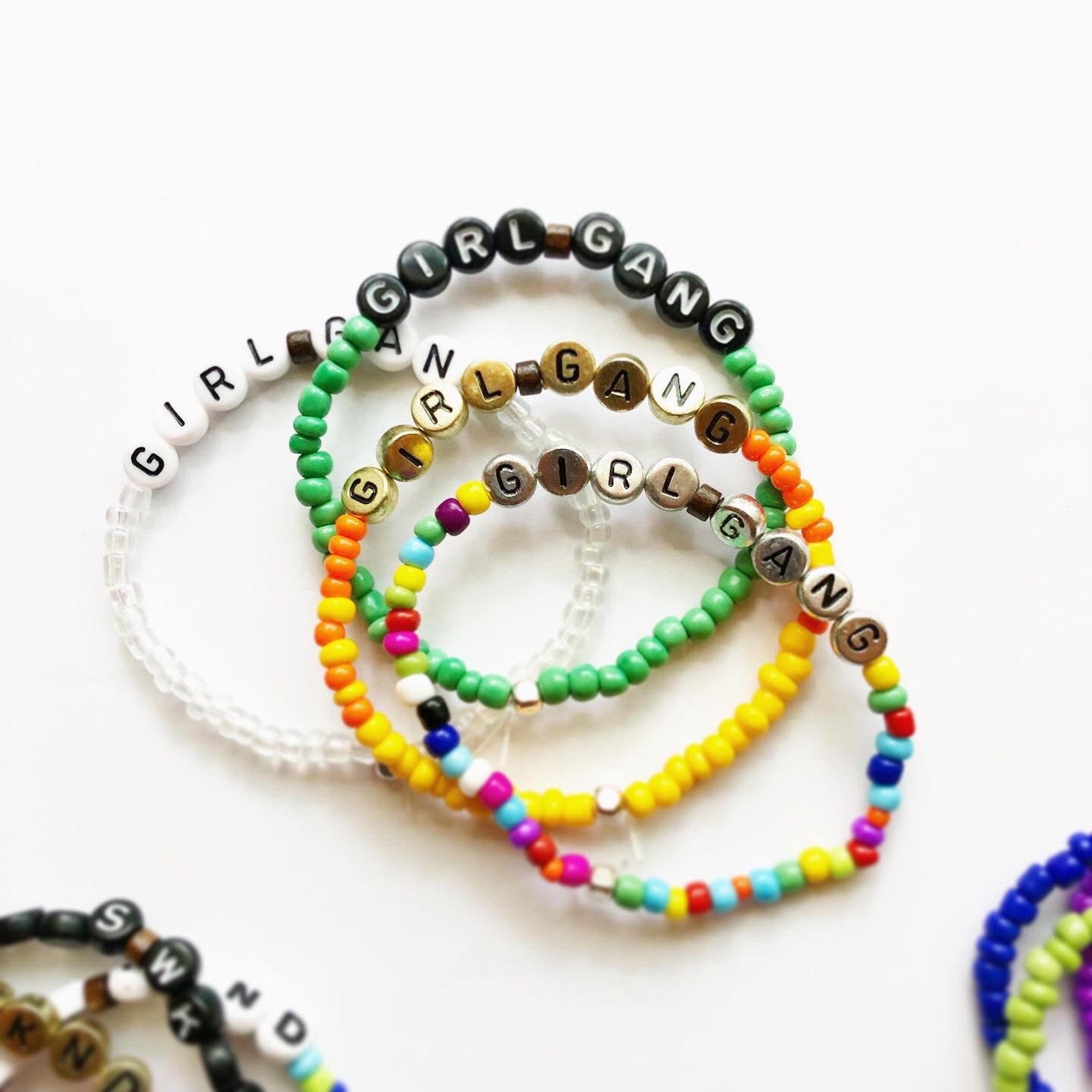 Girl Gang Bracelet Set Girls Weekend Gifts Bachelorette Etsy