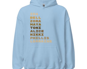 Famous Black Author Hoodie and T-Shirt | Black Women Writer African American Author TShirt Sweatshirt Black History Month Gift for Writer