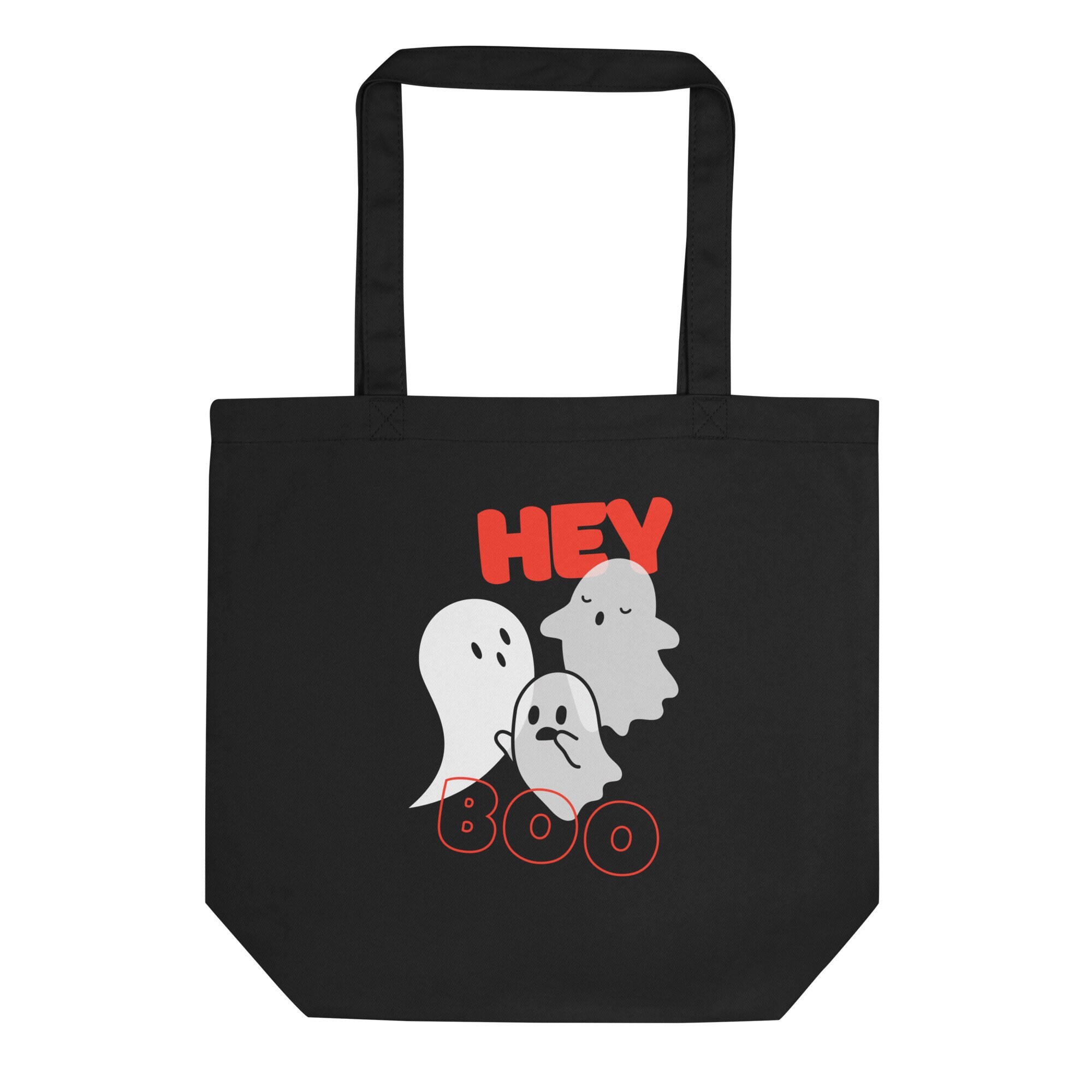 Halloween Tote Bag Eco Friendly Trick or Treat Bag Hey Boo