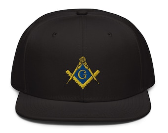 Embroidered Mason Baseball Cap | Masonic Emblem Hat