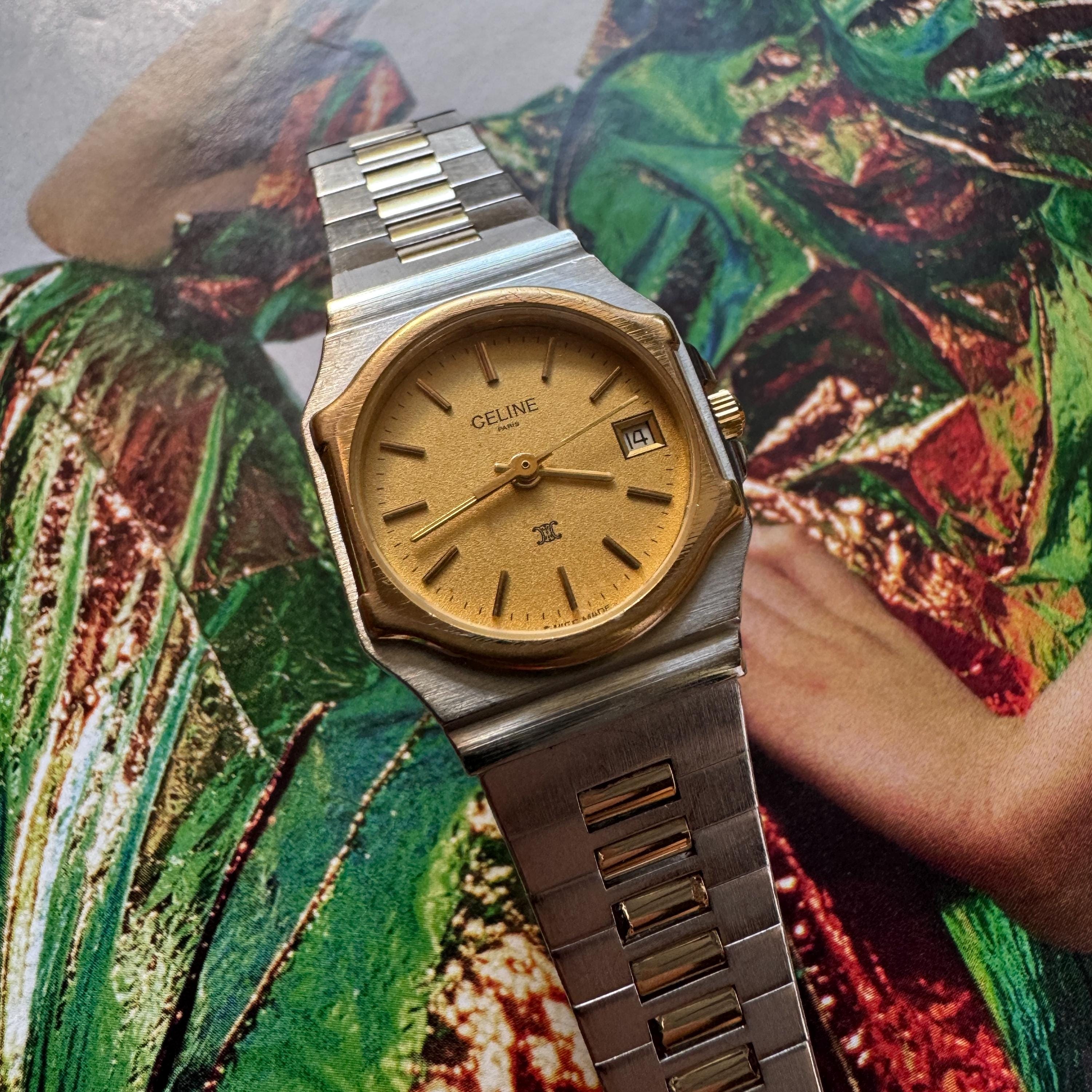 激レア】vintage CELINE Triomphe wristwatch Rare Celine