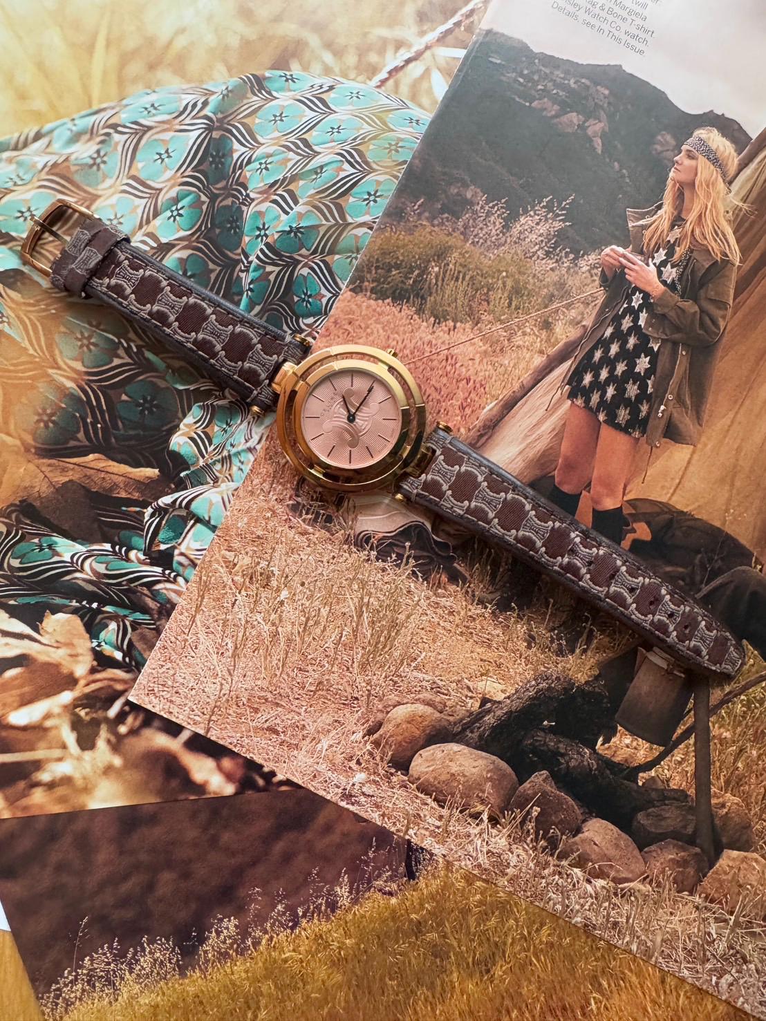 Rare Celine Triomphe Women's Quartz Watch Leather Strap - Etsy