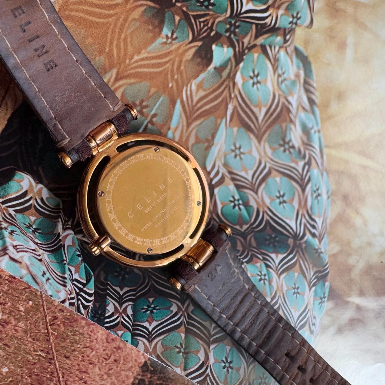 Rare Celine Triomphe Women's Quartz Watch Leather Strap - Etsy