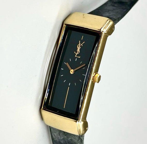 YSL Yves Saint Laurent Quartz Vintage Women's Watch Silver