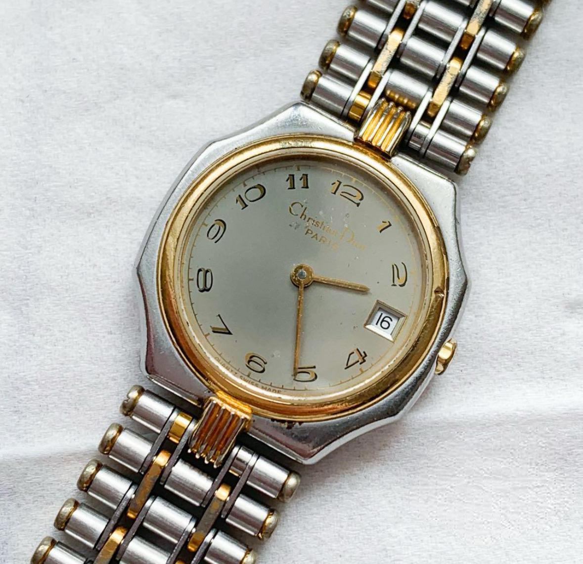 Dior  women’s   Vintage Watch gold silver