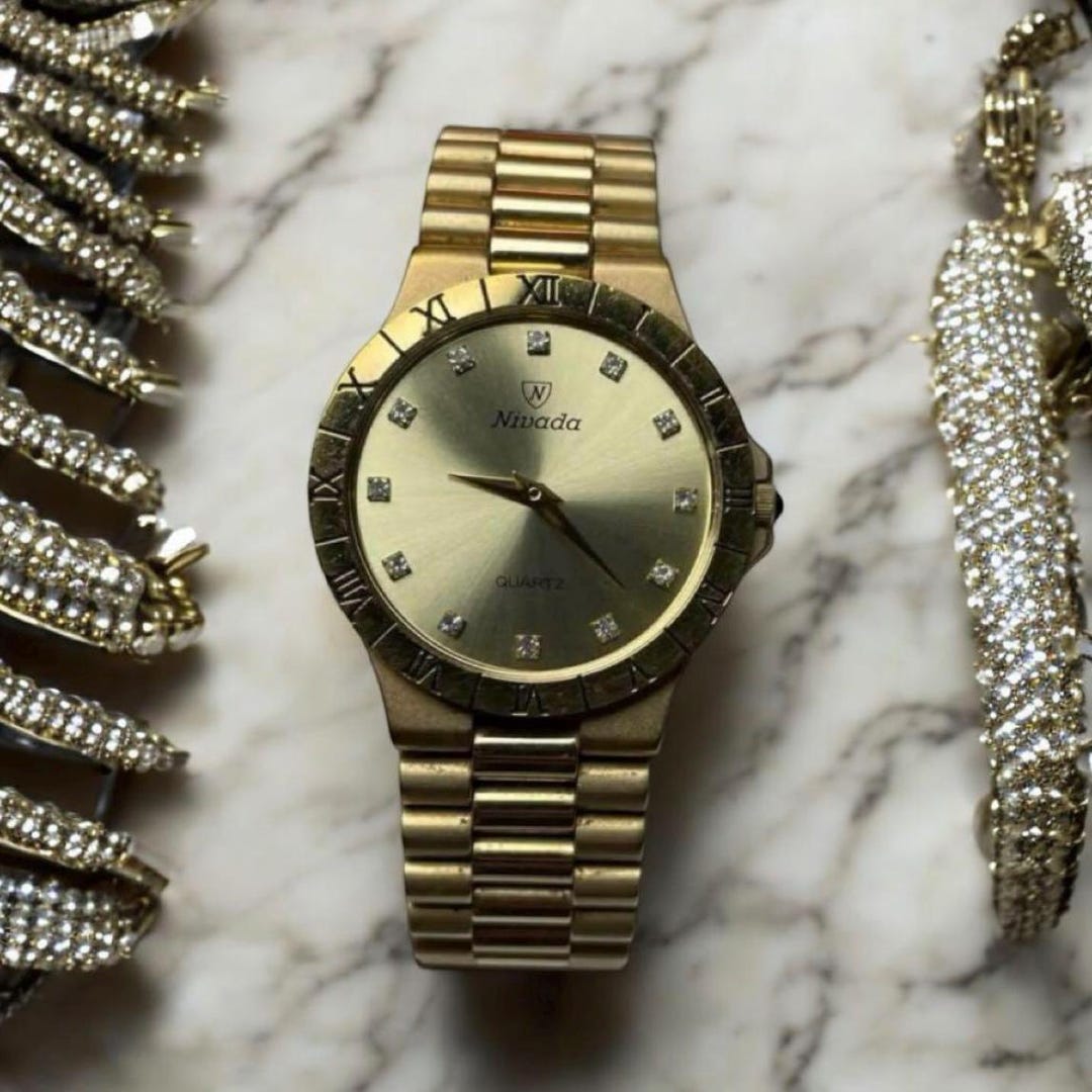 Nivada Women's Vintage Watch Quartz Gold - Etsy