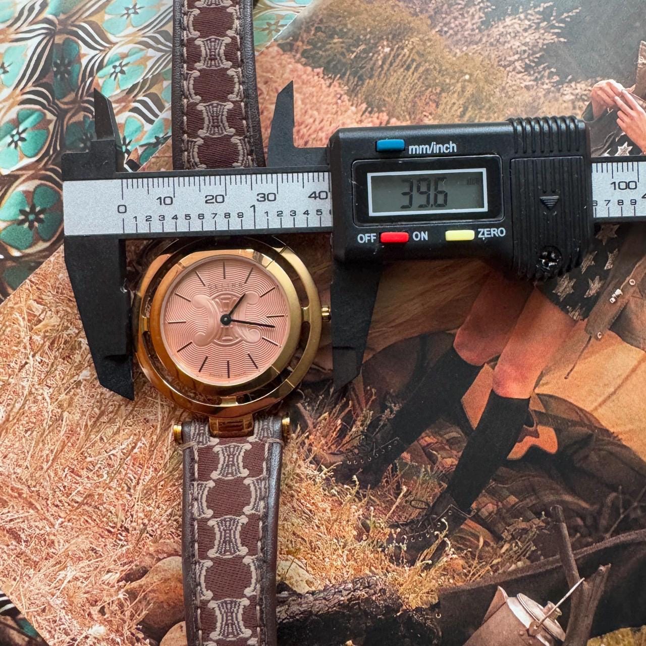 Rare Celine Triomphe Women's Quartz Watch Leather Strap - Etsy