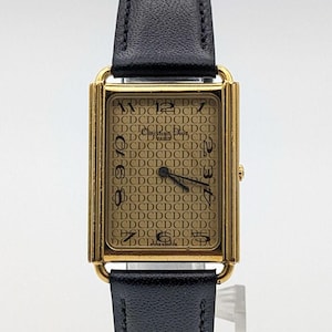 Rare Christian Dior  women's Vintage Watch Gold   Silver