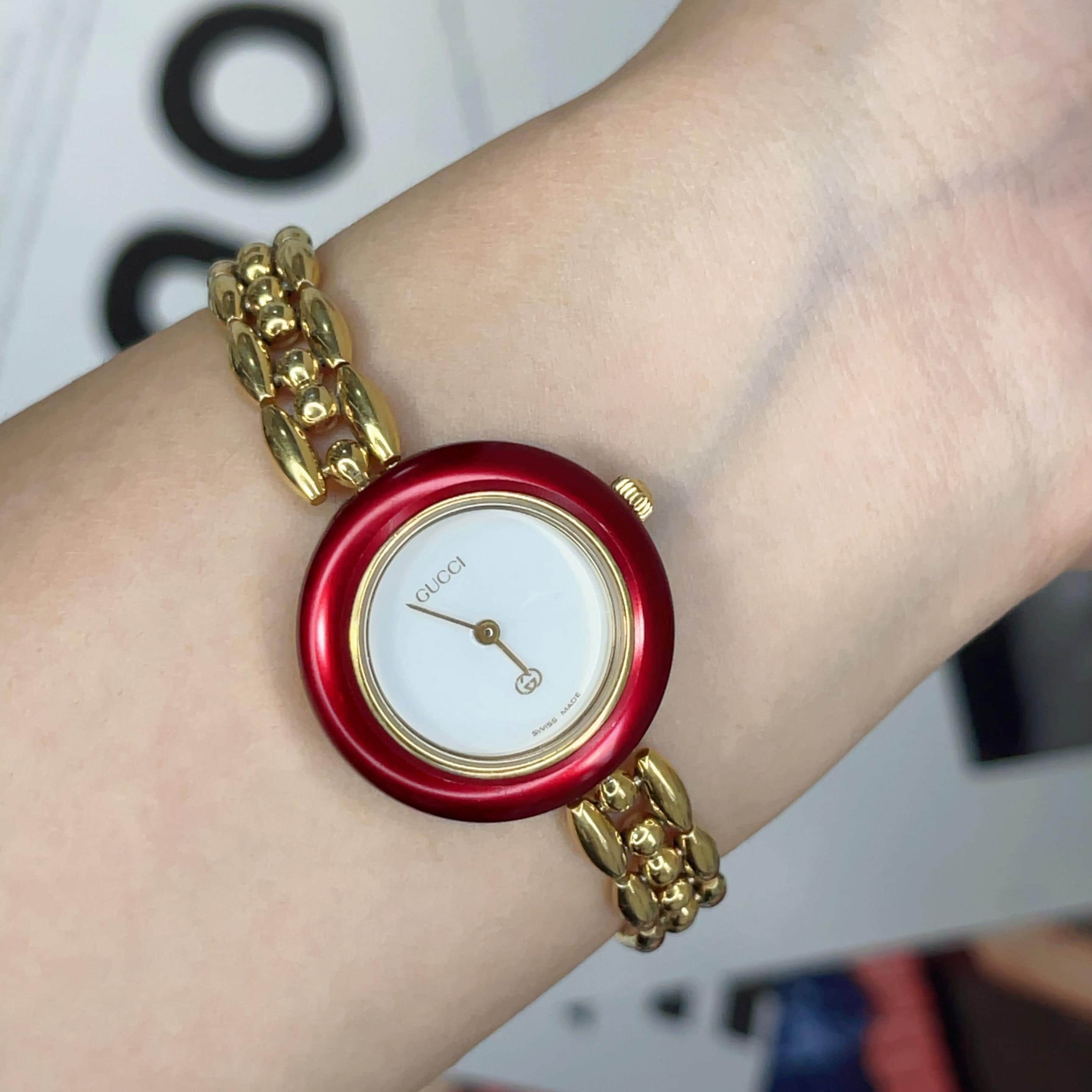 時計 Authentic Bangle Gucci watch Gucci wristwatch 2700L gold bangle Vintage working goods | eBay