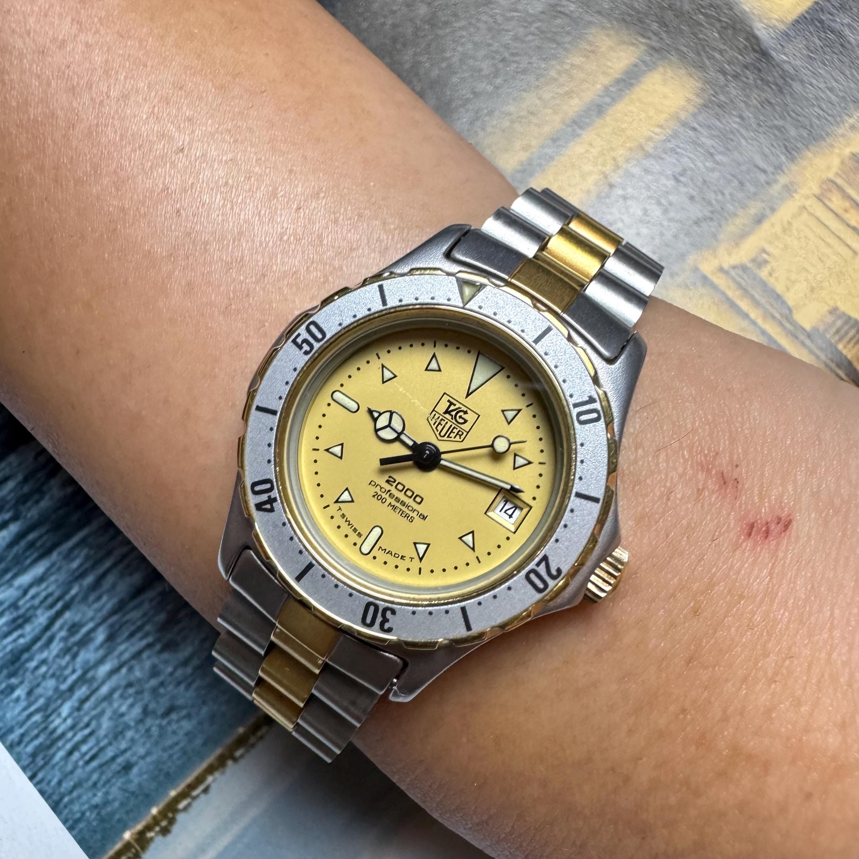 Vintage Tag Heuer Unisex Watch Silver Gold - Etsy