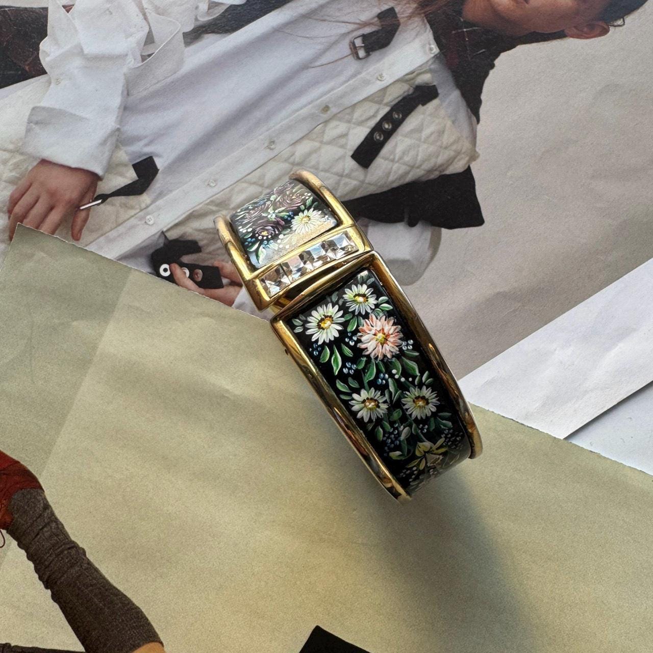 Heel Vintage Bangle Watch Gold New Battery - Etsy