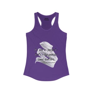No One is Perfect Racerback-tanktop voor dames