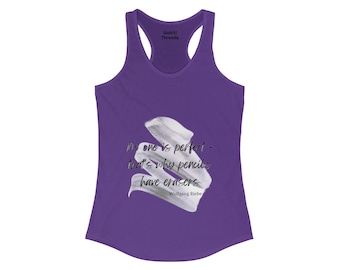 Ninguém é perfeito regata feminina Racerback